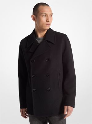 Michael kors double breasted peacoat best sale