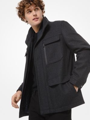 michael kors men's wool coat