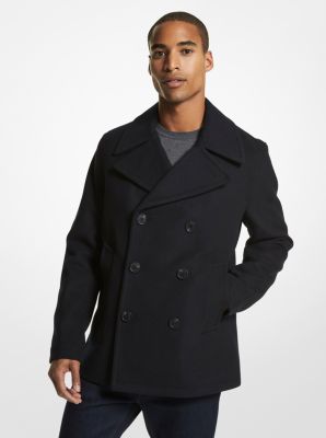 Michael kors men's wool pea coat new arrivals