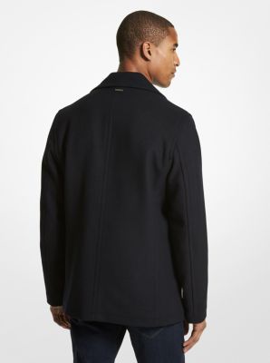 Michael kors shop wool blend peacoat