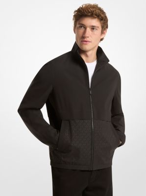 Logo Jacquard Windbreaker Jacket