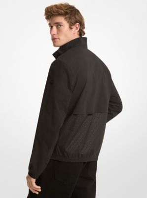 Logo Jacquard Windbreaker Jacket