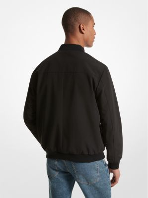 Water-Resistant Zip Bomber Jacket