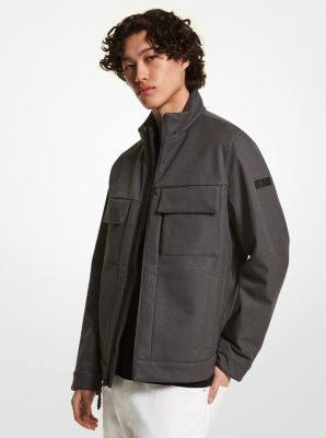 Michael Kors Clemenza Mixed-Media Jacket