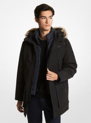 Michael Kors Men's Hooded Bib Snorkel Parka, Created For Macy's | Men's Fur  Trimmed Hooded Parka 