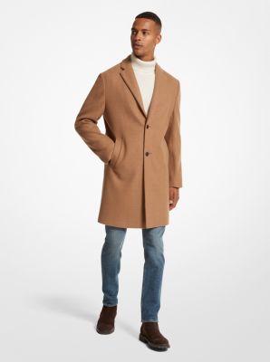 Wool Blend Double-Breasted Coat | Michael Kors Canada