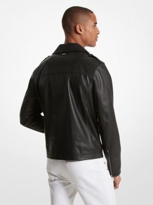 Michael kors faux leather moto best sale jacket