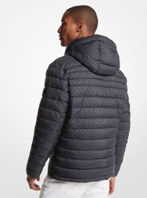 Logo Print Quilted Nylon Puffer Jacket image number 1