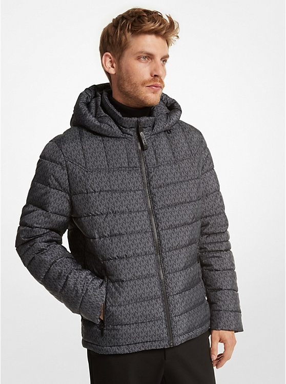 Logo Print Quilted Puffer Jacket image number 0