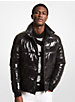 Quilted Patent Nylon Puffer Jacket image number 0