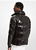 Quilted Patent Nylon Puffer Jacket image number 1