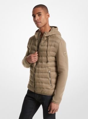 Galway Quilted Mixed Media Jacket Michael Kors Canada