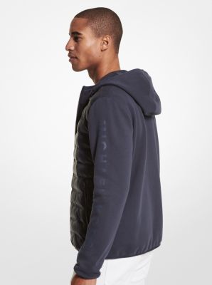 Camouflage Quilted Nylon Hooded Jacket Michael Kors