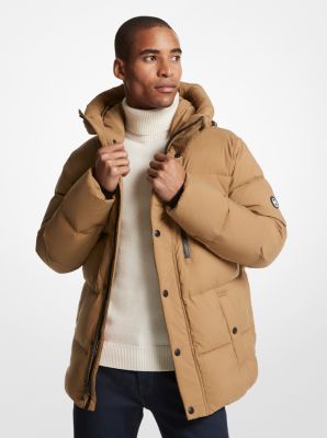 Logo Tape Quilted Nylon Puffer Jacket | Michael Kors