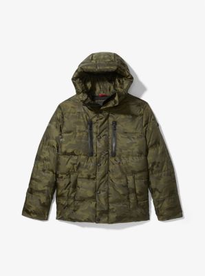 Camouflage Quilted Puffer Jacket | Michael Kors