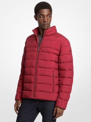 Michael Kors Baxter Nylon Puffer Jacket In Red