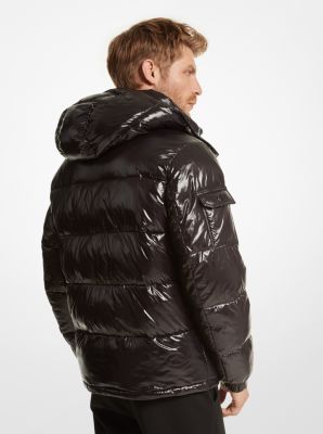 Michael kors layered nylon down jacket hotsell