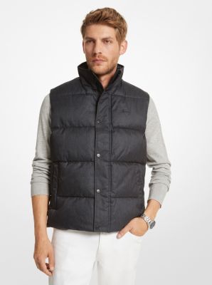 Hanworth Brushed Twill Quilted Vest Michael Kors