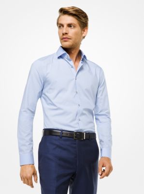 Slim-Fit Stretch-Cotton Shirt