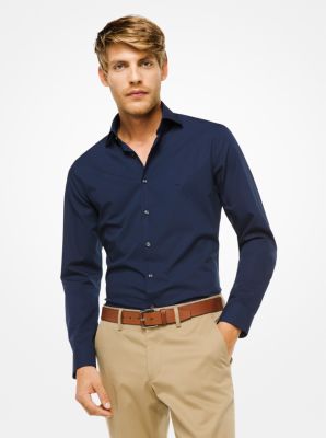 Slim-Fit Stretch-Cotton Shirt