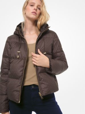 michael kors puffer jacket with hood