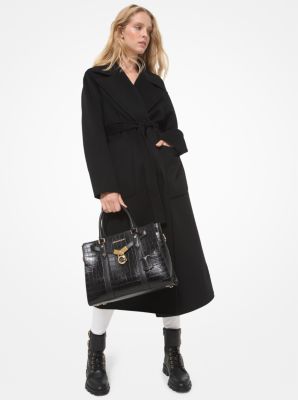 Double Face Wool Blend Robe Coat | Michael Kors