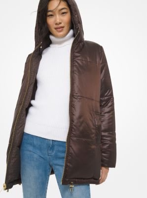 Mini Logo Ciré Reversible Puffer Jacket | Michael Kors Canada