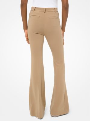 Crepe Flared Trousers