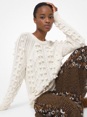 michael kors cable knit oversized cardigan