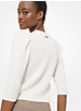 Knit Puff Sleeve Cropped Sweater image number 2