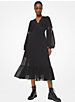 Lace Trim Georgette Midi Dress image number 0