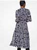Lace Trim Paisley Georgette Dress image number 1
