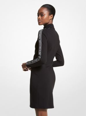 Mini-robe en tricot extensible &agrave; fermeture &eacute;clair