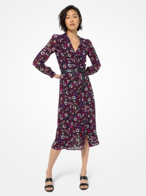 michael kors carnation georgette shirtdress