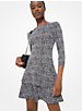 Tweed Jacquard Tiered Ruffle Dress image number 0
