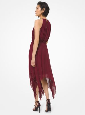 Michael kors on sale burgundy dress