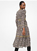 Embellished Paisley Cotton Lawn Puff-Sleeve Dress image number 2