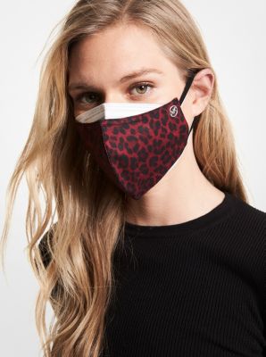 Leopard Stretch Cotton Unisex Face Mask | Michael Kors