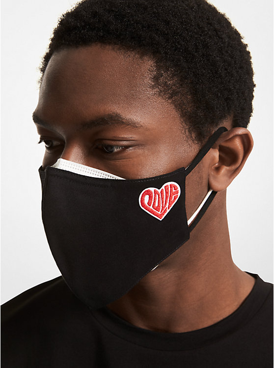 Watch Hunger Stop LOVE Organic Cotton Face Mask image number 0