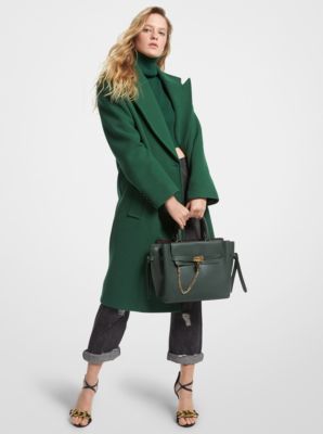 Descubrir 99+ imagen michael kors green coat