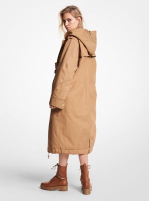 Water-Resistant Cotton Twill Parka | Michael Kors