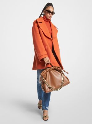 Wool Blend Oversized Peacoat | Michael Kors