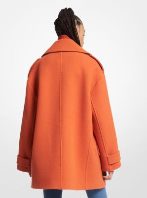 Womens hotsell orange peacoat