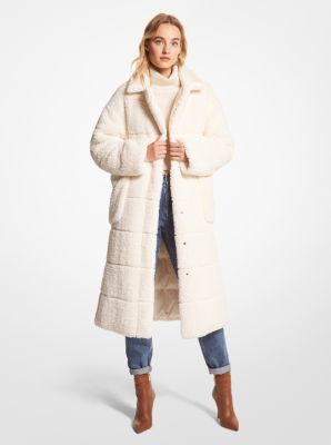 Michael kors quilted down hot sale and faux fur parka