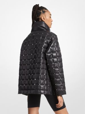 Michael kors studded leather jacket sale