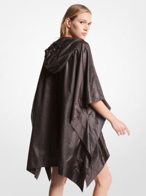 Mini Logo Cir&eacute; Poncho in CHOCOLATE | Michael Kors