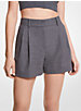 Wool Flannel Blend Pleated Shorts image number 0