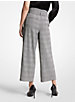 Plaid Stretch Wool Cropped Trousers image number 1