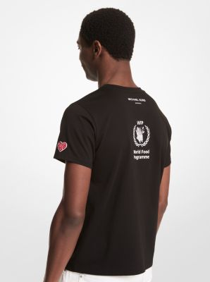 Michael Kors Chain Logo T-shirt In Black