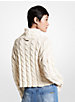 Cable Merino Wool Blend Sweater image number 1